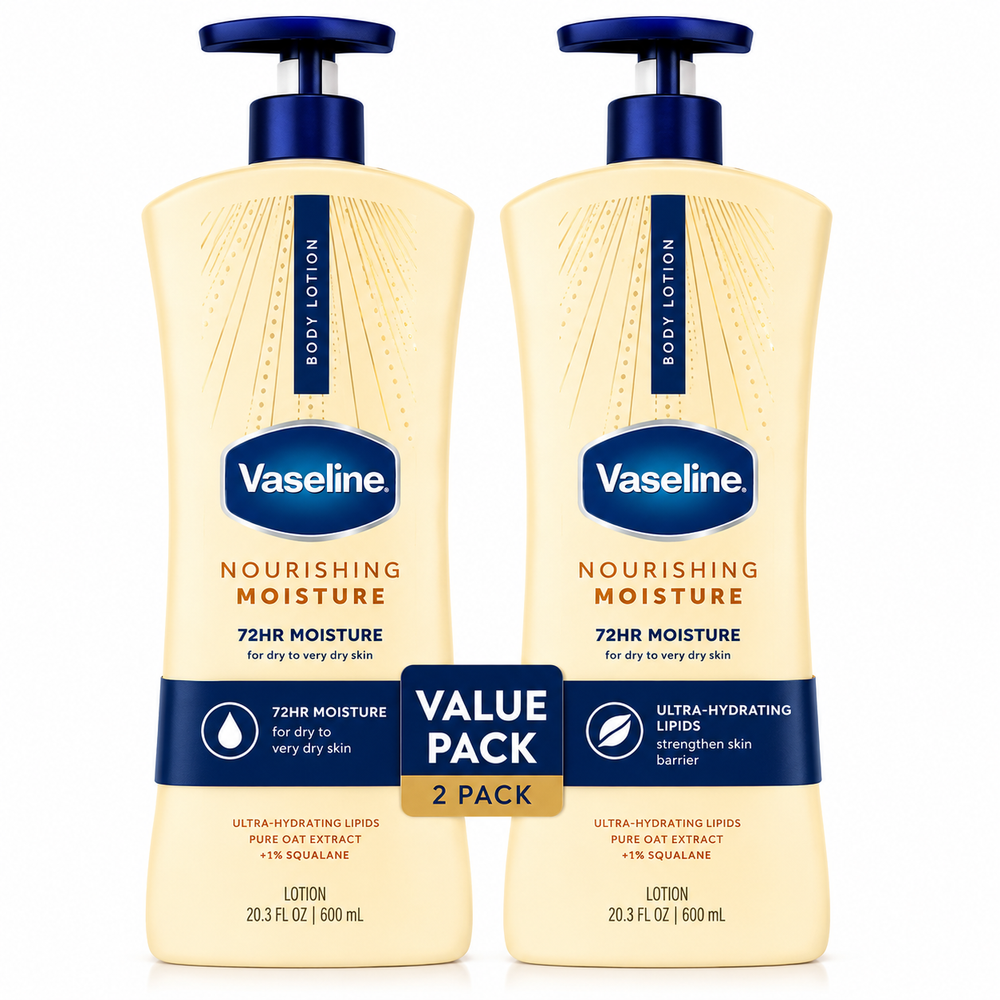 Vaseline nourishing moisture 72HR moisture for dry to every dry skin body lotion 20.3 oz