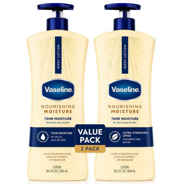Vaseline nourishing moisture 72HR moisture for dry to every dry skin body lotion 20.3 oz