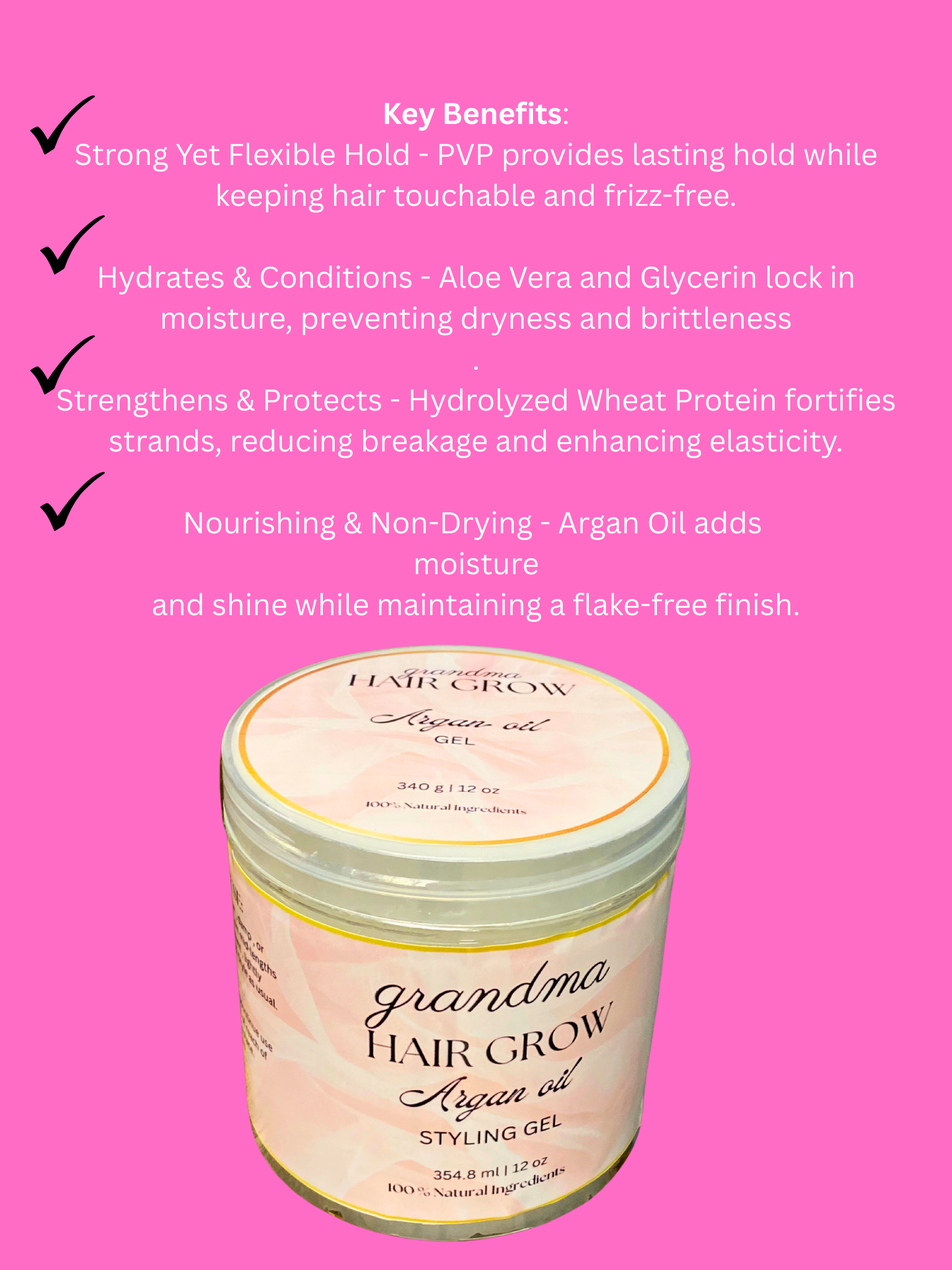 Argan oil styling gel