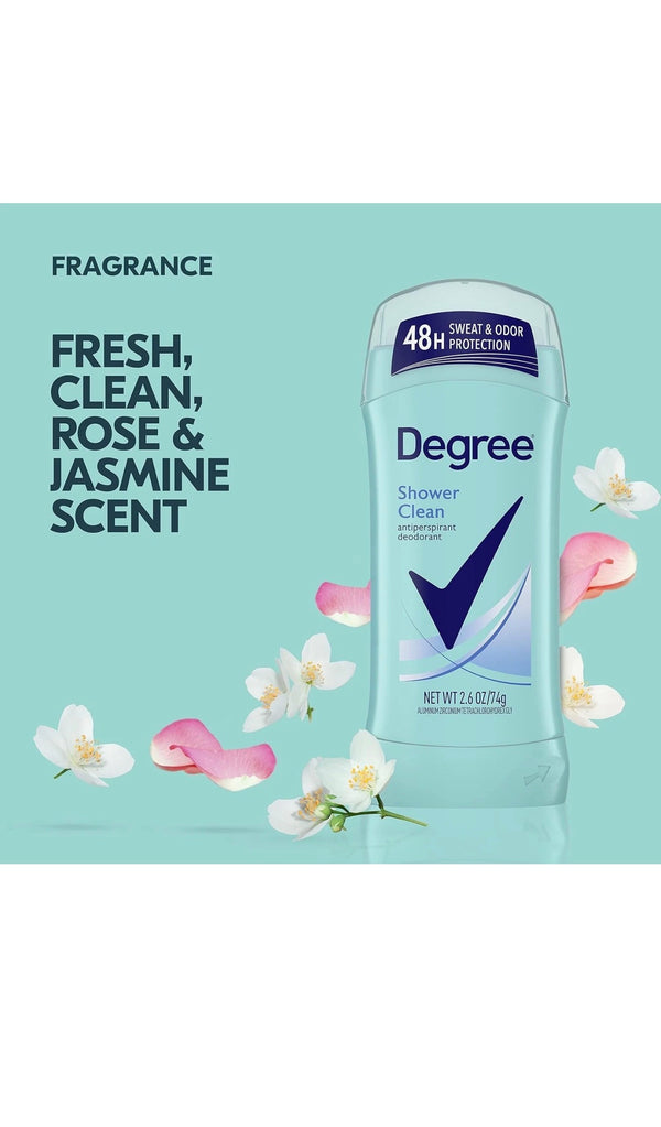 Degree 48 H antiperspirant deodorant 2.6 oz pack of 5