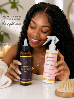 Peptide Hydrating Moisture Mist & Growth Oil for Length Retention Leave-in Conditioner
