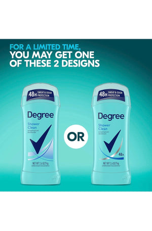 Degree 48 H antiperspirant deodorant 2.6 oz pack of 5