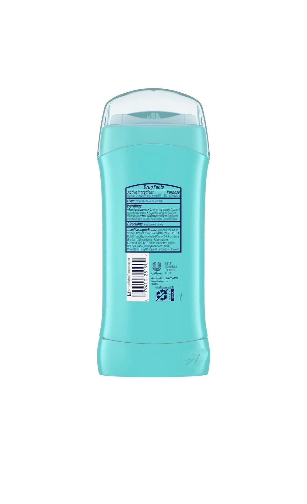 Degree 48 H antiperspirant deodorant 2.6 oz pack of 5