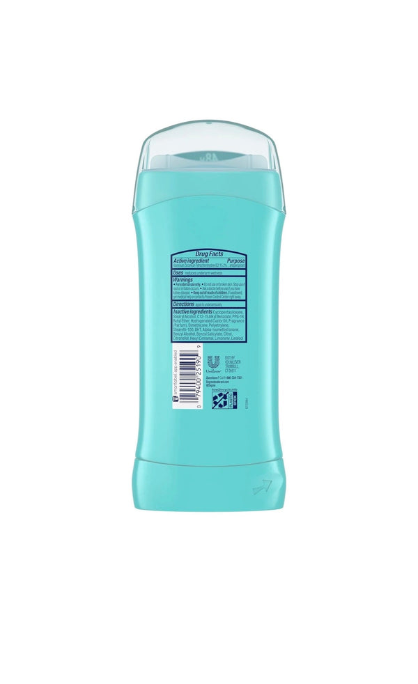 Degree 48 H antiperspirant deodorant 2.6 oz pack of 5